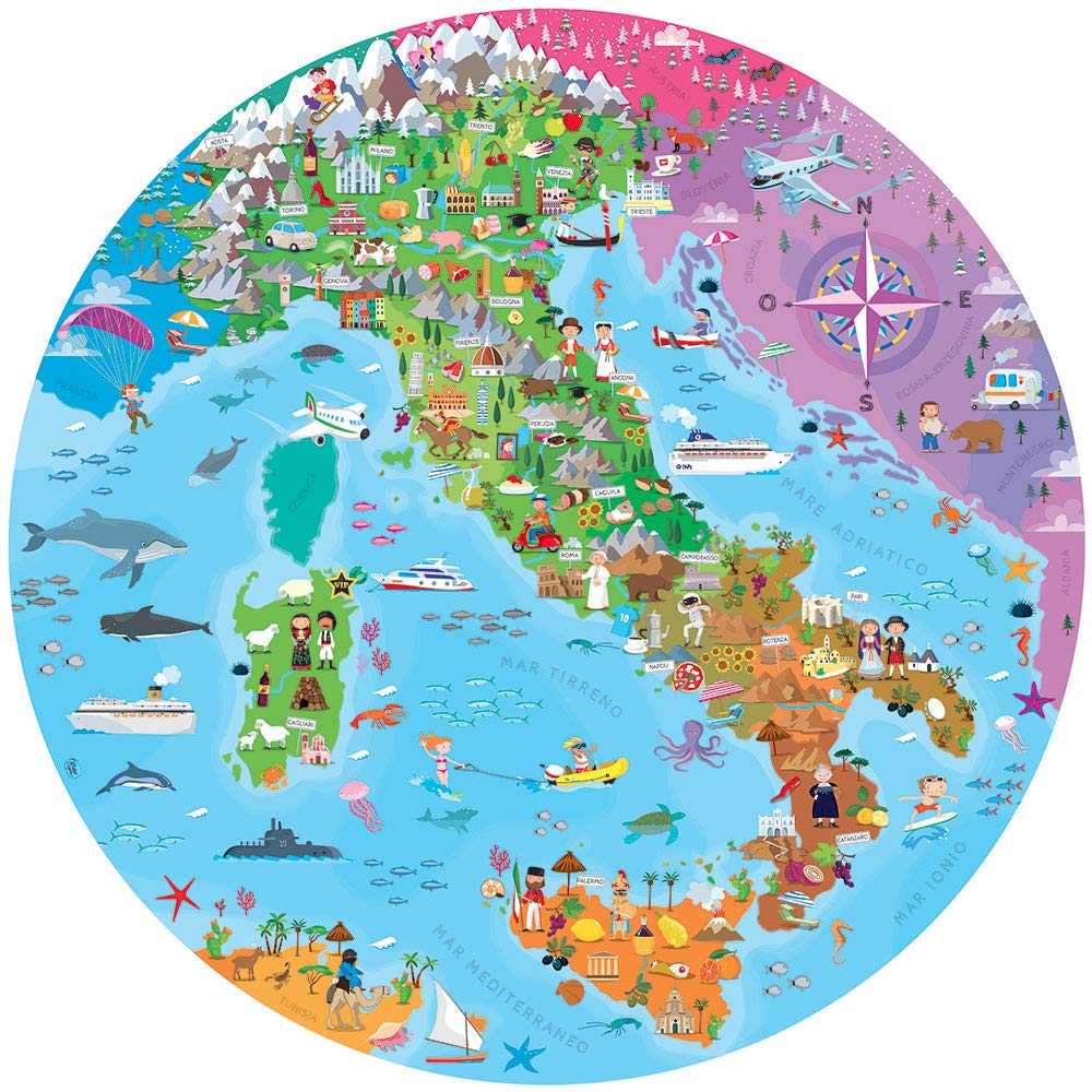 Puzzle regioni d'Italia